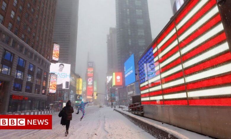 US East Coast covered by 'bombogenesis' blizzard