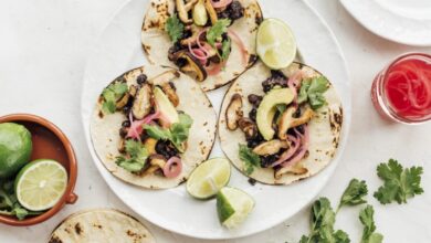 Features this Mushroom & Black Bean Tacos as the Most Trending Ingredient of 2022