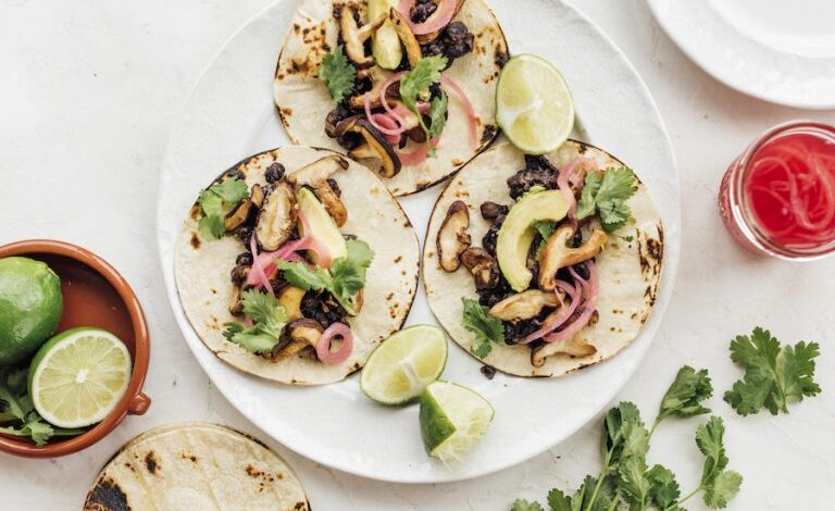 Features this Mushroom & Black Bean Tacos as the Most Trending Ingredient of 2022