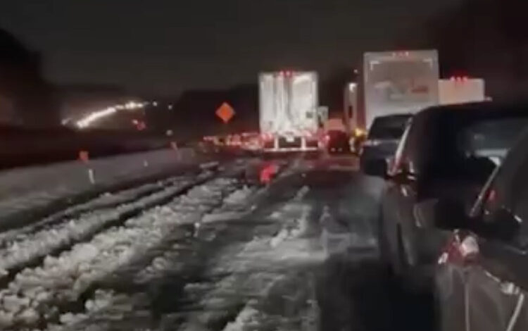 I-95 Ice storm Overnight traffic jam - Imagine being stuck in a tram - Worried about that?