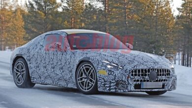 Next-generation Mercedes-AMG GT Coupe scouts for the first time