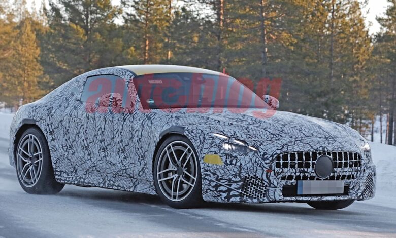 Next-generation Mercedes-AMG GT Coupe scouts for the first time