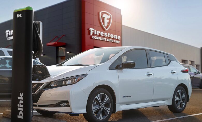 Firestone stores are scrambling for EV and hybrid customers, adding more charging