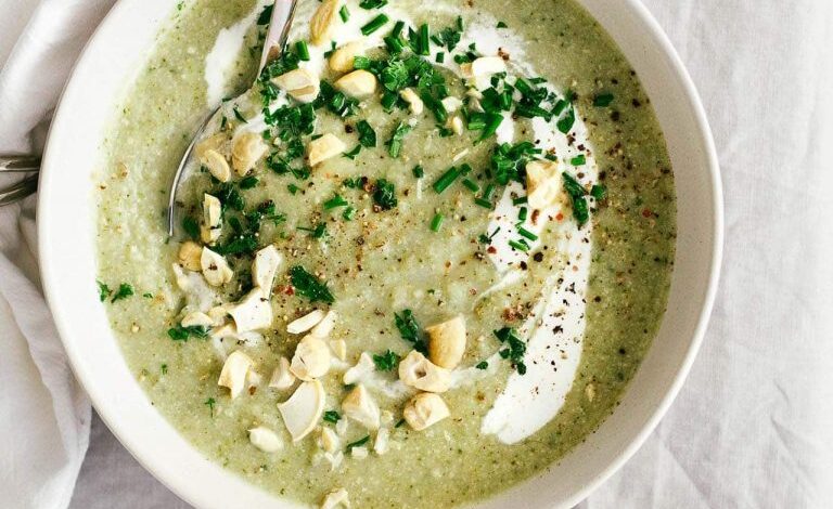 Winter Green Soup_healthy soup recipes