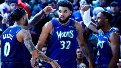 Karl-Anthony Towns steps up late as Timberwolves next to Knicks