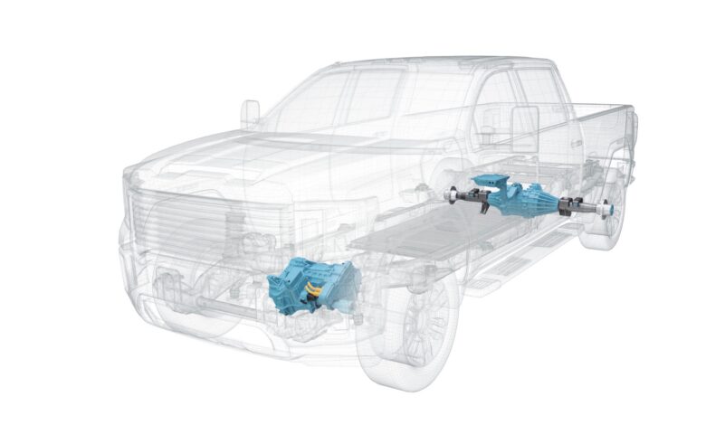 Magna shows how heavy-duty pickups can go all-electric without pulling lower, payload