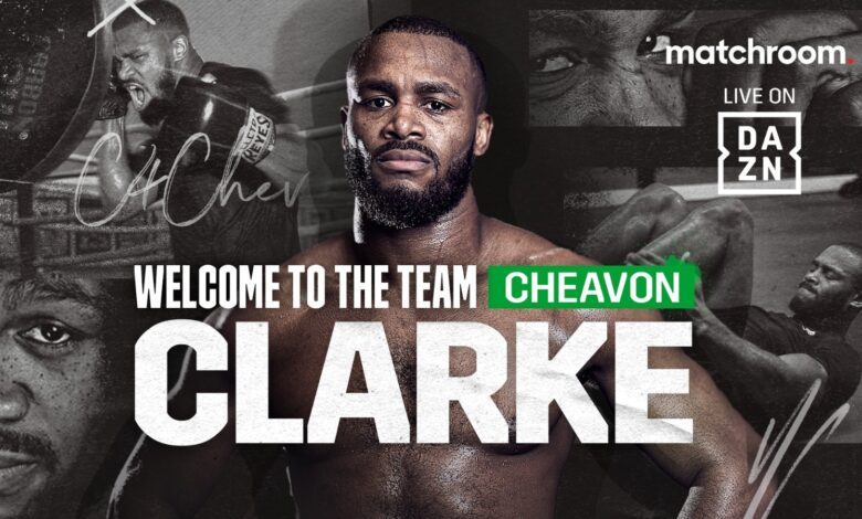 Cheavon Clarke sign with battle room