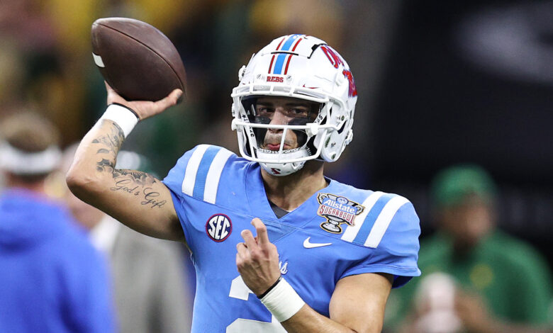 Matt Corral Injury Update: Ole Miss QB exits Sugar Bowl with flipped ankle