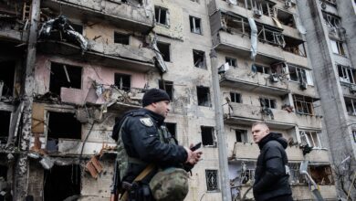 Street fighting begins in Kyiv as civilians are urged to seek shelter
