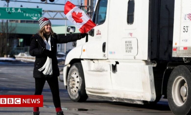 Freedom convoy: Canadian court order to end the blockade of truck bridges