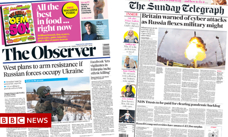 The Papers: West 'to arm' protest and warn against cyber attacks