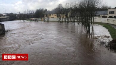 Flooding affects parts of Northern Ireland before Hurricane Franklin