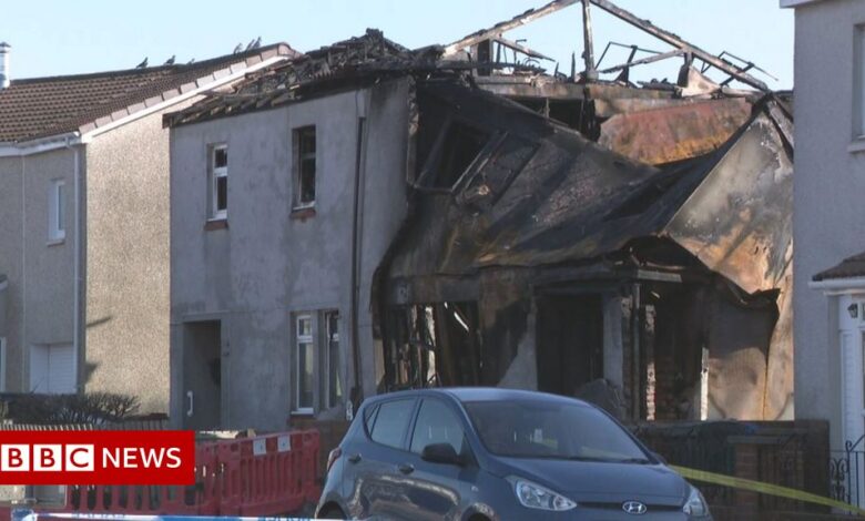 Man hospitalized after suspected gas explosion in Larbert