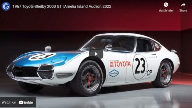 1967 Toyota 2000GT invested by Carroll Shelby at auction