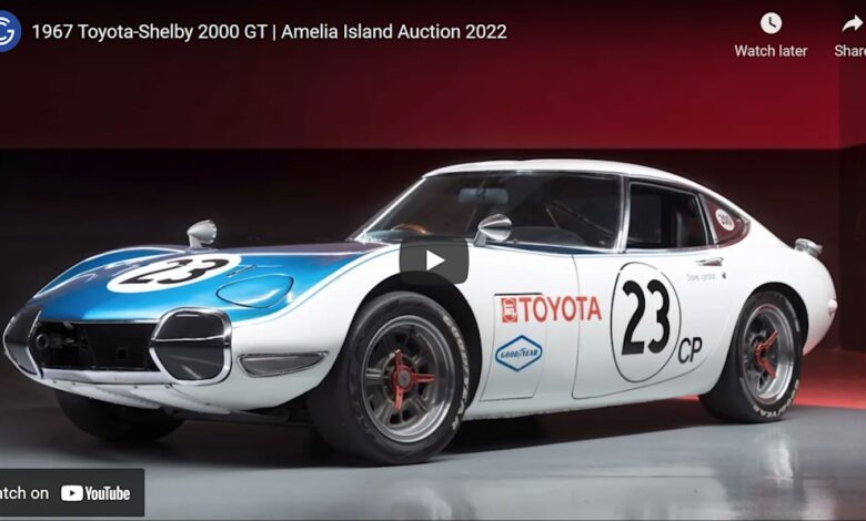 1967 Toyota 2000GT invested by Carroll Shelby at auction