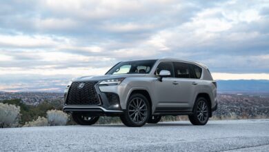 2022 Lexus LX 600 driving for the first time