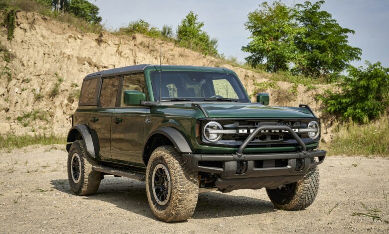 2022 Ford Bronco $1,530 to $2,280 more expensive