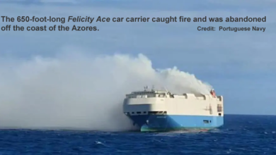 More Shipping News - Was the Felicity Ace Fire Caused by an Electric Vehicle Battery?  - Is it good?