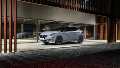 Nissan Leaf gets a gentle facelift, solid wheels in Europe