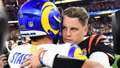What Matthew Stafford said to Joe Burrow during the mic'd up moment after Super Bowl 56