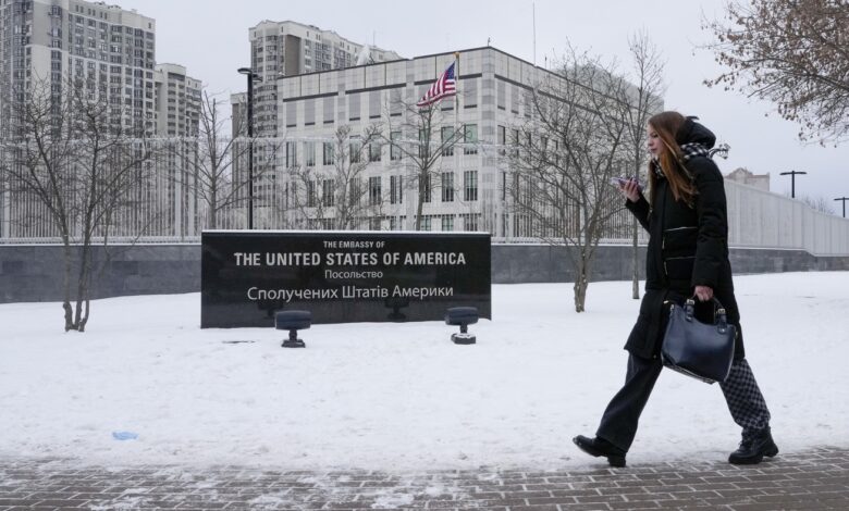 US troops leave Ukraine and embassy cuts staff: NPR