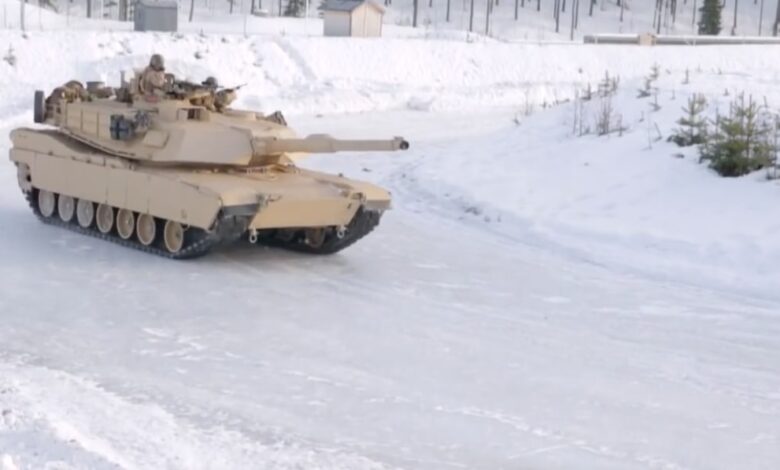 Watch these tanks glide through the Norwegian snow during training exercises