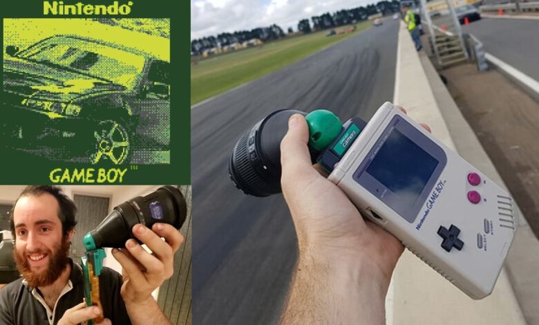 Incredible photos of drift cars captured on Game Boy modified with Canon's zoom lens