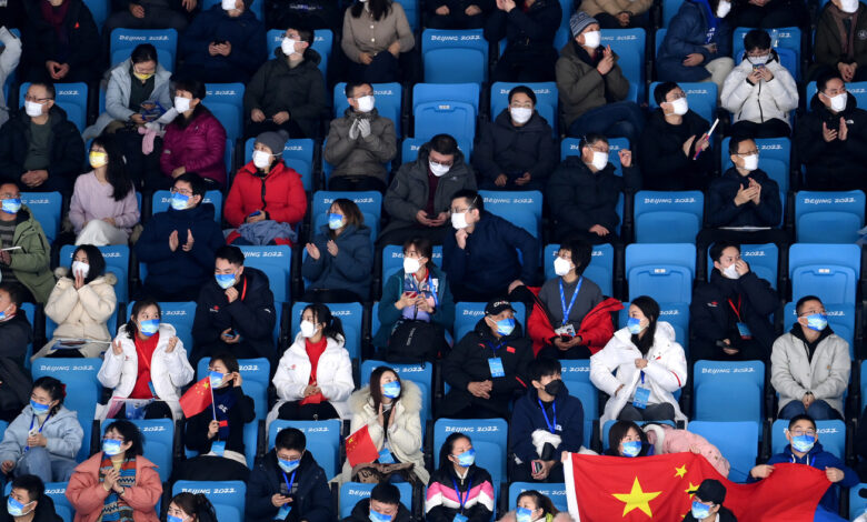 Some lucky local fans made it into the stands of the 2022 Winter Olympics: NPR