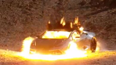 Lamborghini Huracan explodes to make 999 NFT