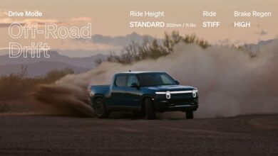 Rivian R1T demonstrates its eight drive modes