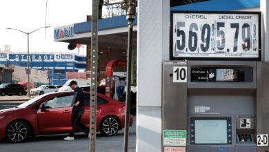 US gasoline prices fall after hitting a record high last week