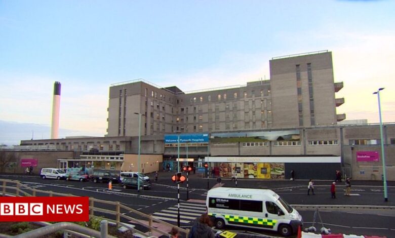 Derriford Hospital: Plymouth woman 'blown away by helicopter' before dying