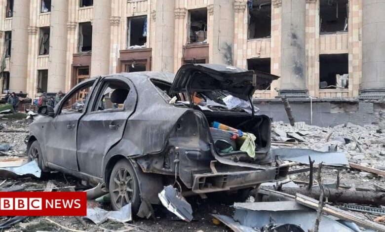 Ukraine conflict: Russia's Kharkiv attacks are war crimes, says Zelensky