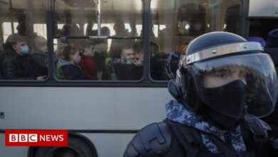 Protests across Russia see thousands detained