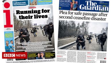 Press headlines: 'Running for life' as terror 'drained'