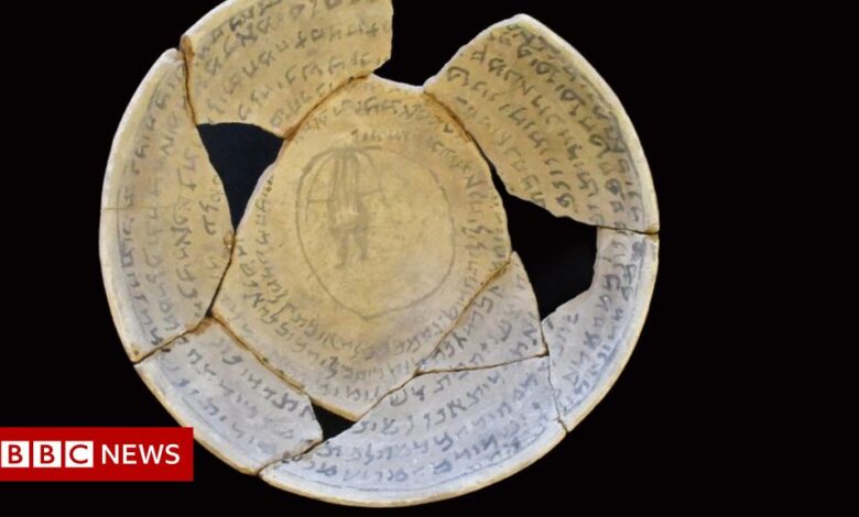In the photo: 'Miracle bowls' among the confiscated relics in Jerusalem