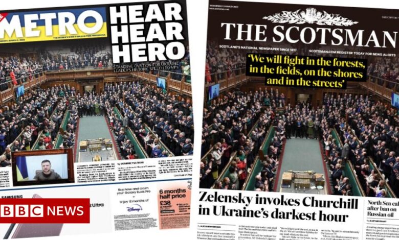 Scotland article: 'Listen to the hero' as Zelensky calls Churchill