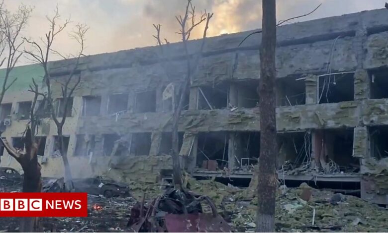 War in Ukraine: Ukraine's maternity and children's quarters are in ruins after Russia's attack