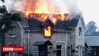 Braemar Lodge hotel evacuated after big fire