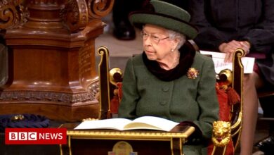 The Queen attends Prince Philip's memorial service at Westminster Abbey