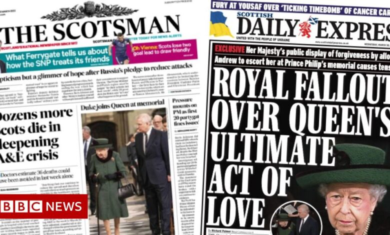 Scotland's papers: A&E avoidable deaths and Royal Family