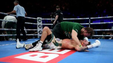 Gorgeous KO in the final round of Leigh Wood with Michael Conlan