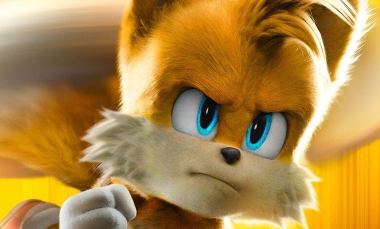 Random: Tails Gets His Game Face On in Sonic 2's American Movie Poster