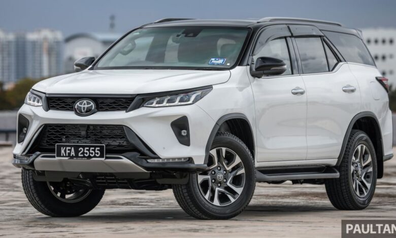Price of Toyota Fortuner in Malaysia increased to RM 13,327 - now from RM 179,880 OTR including sales tax