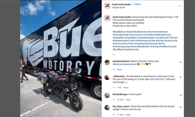 Buell Debuts SuperTouring 1190 at Daytona Bike Week