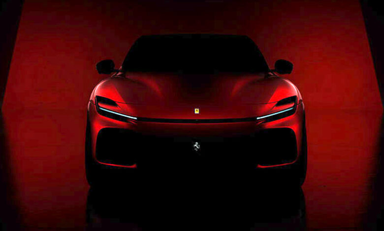 2023 Ferrari Purosangue previewed in teaser image