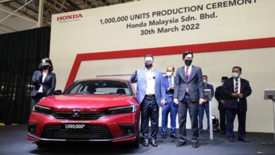 Honda Malaysia hits 1 million production milestone - Civic RS is the landmark model of Melaka factory