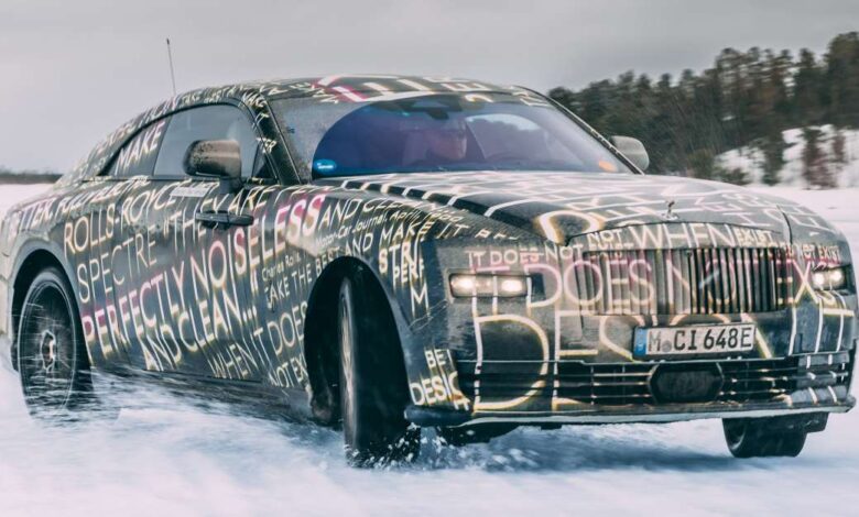 Rolls-Royce Specter ends winter testing - 25% of 2.5 million km test program carried out;  Released in 2023