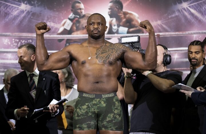 Dillian Whyte Blows Of Press Conference for Tyson Fury Fight