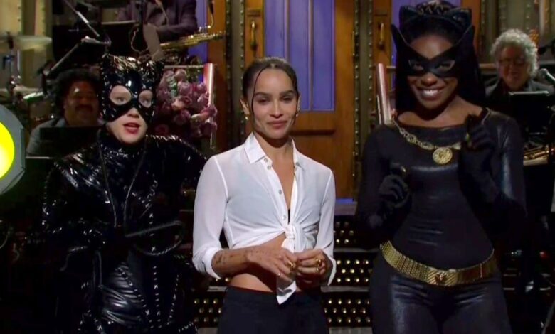 'Saturday Night Live': Zoe Kravitz gets backing from other female singers to debut monologue